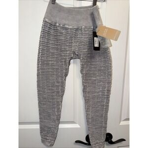 Nux Pucker Up Compression Leggings Size Large Stonewash